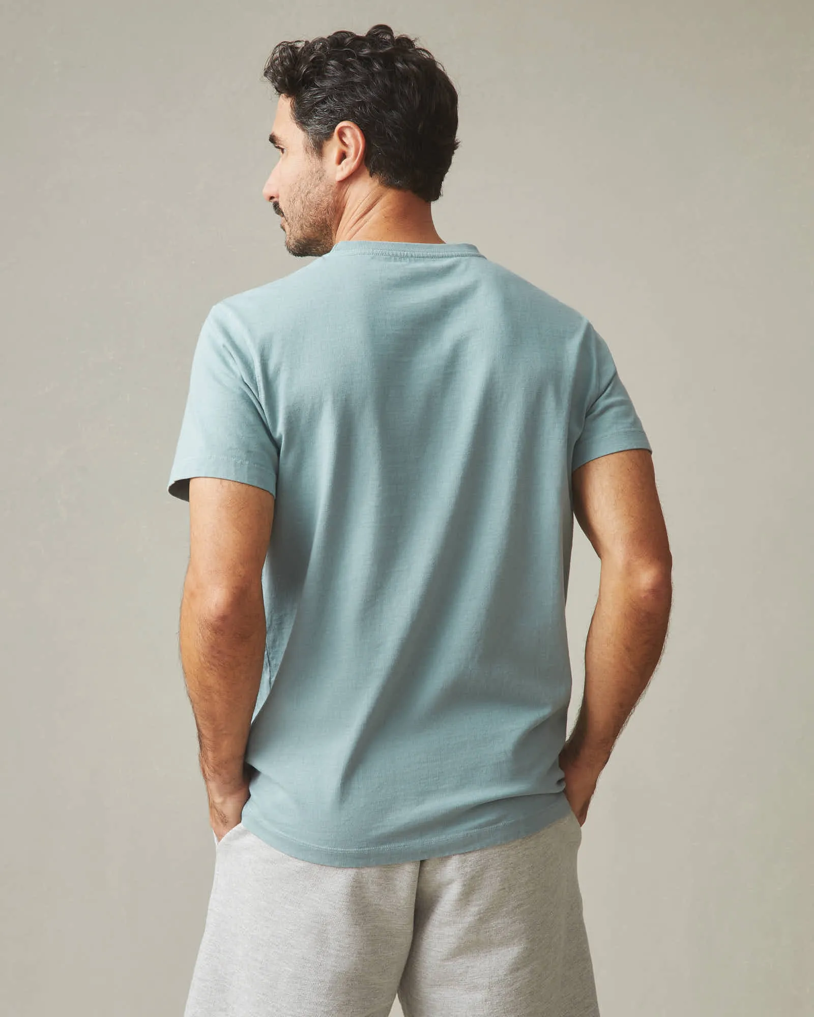 Heavyweight Pocket Tee - Arona Blue