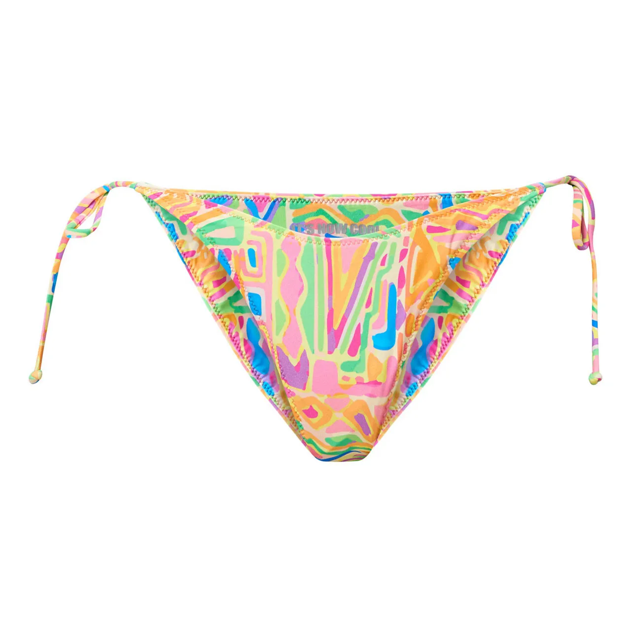 ITS NOW COOL Coogee 90s Tie-Up Bikini Bottoms - COO Coogee Multi Print