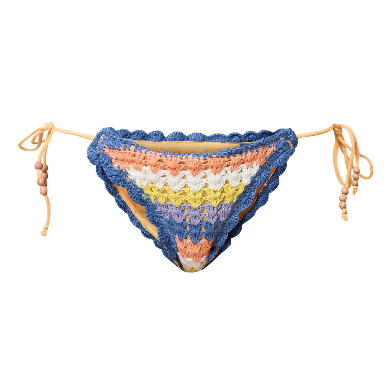 ITS NOW COOL Crochet Tie-Up Bikini Bottoms - AZO Azores