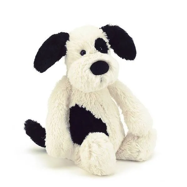 Jellycat Bashful Black + Cream Puppy - Large