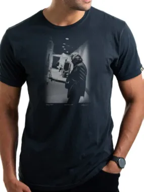 Johnny Cash Tee - Faded Black