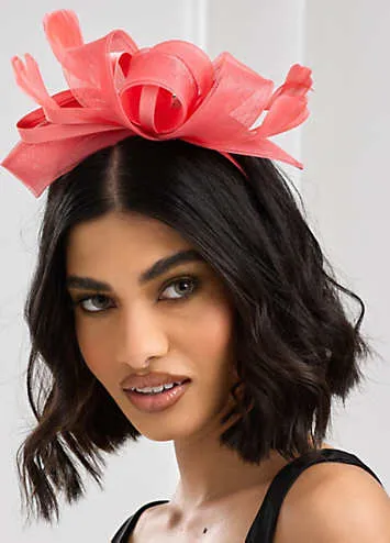 Jon Richard Coral Medium Fascinator Headband