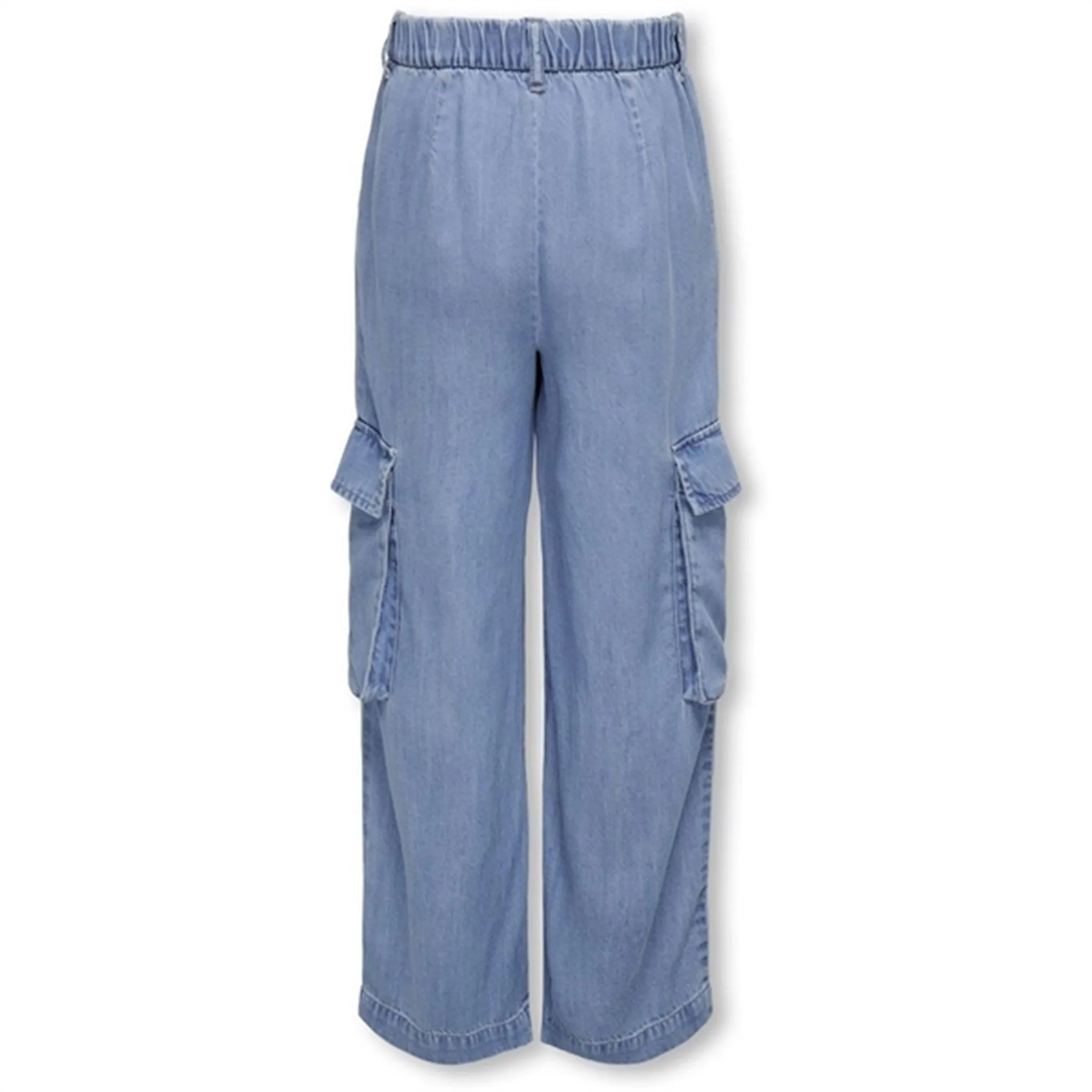 Kids ONLY Medium Blue Denim Safari Cargo Wide Denim Pants