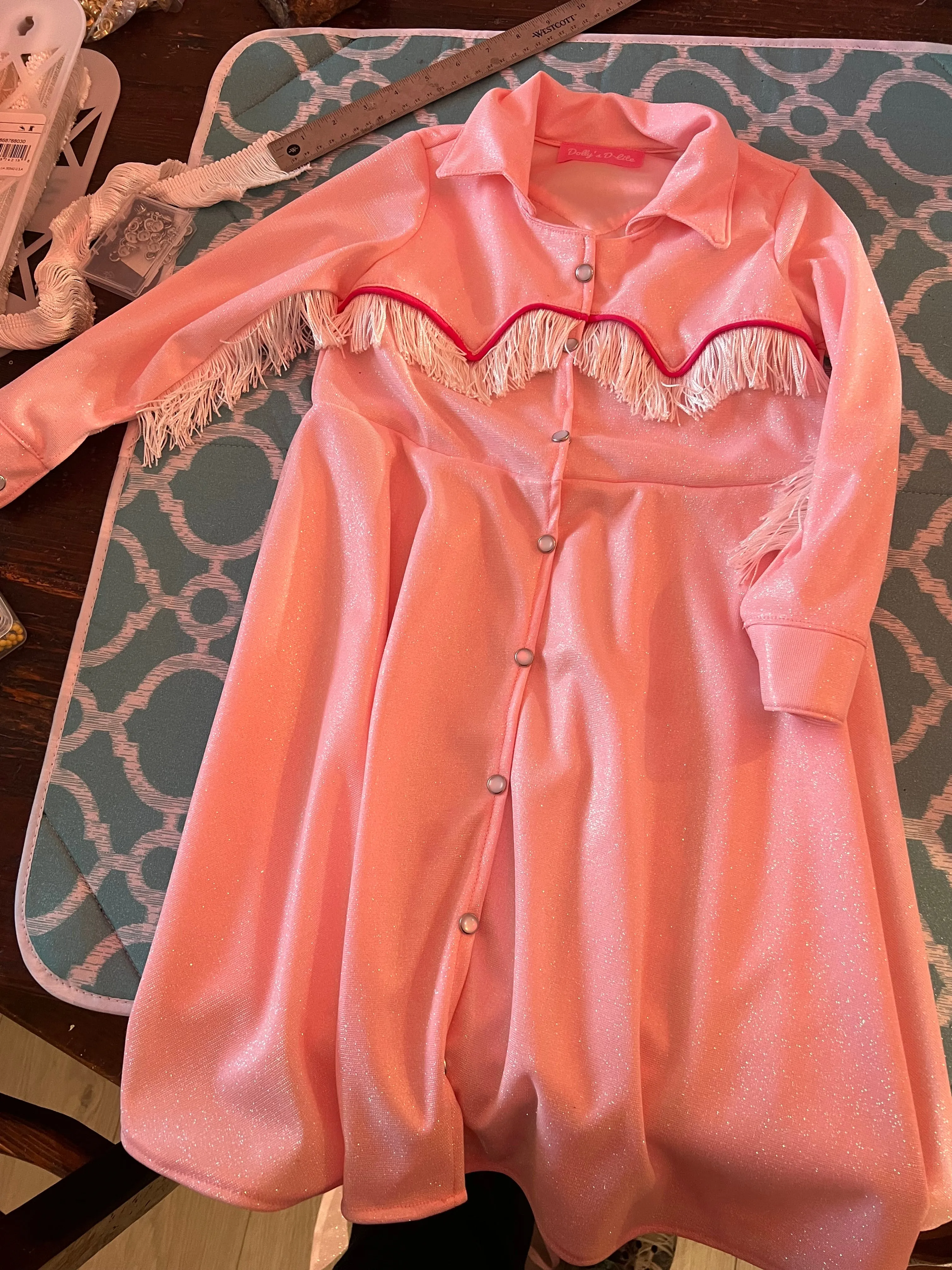 Little Darlin Pearl Snap Barbie Dress