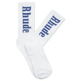 Logo Sock - White/Navy