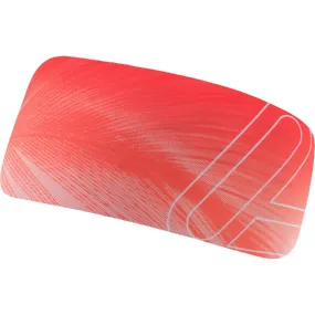 L\u00f6ffler - Elastic Open Cut Headband poppy red