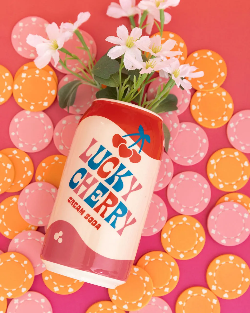 LUCKY CHERRY CREAM SODA VASE