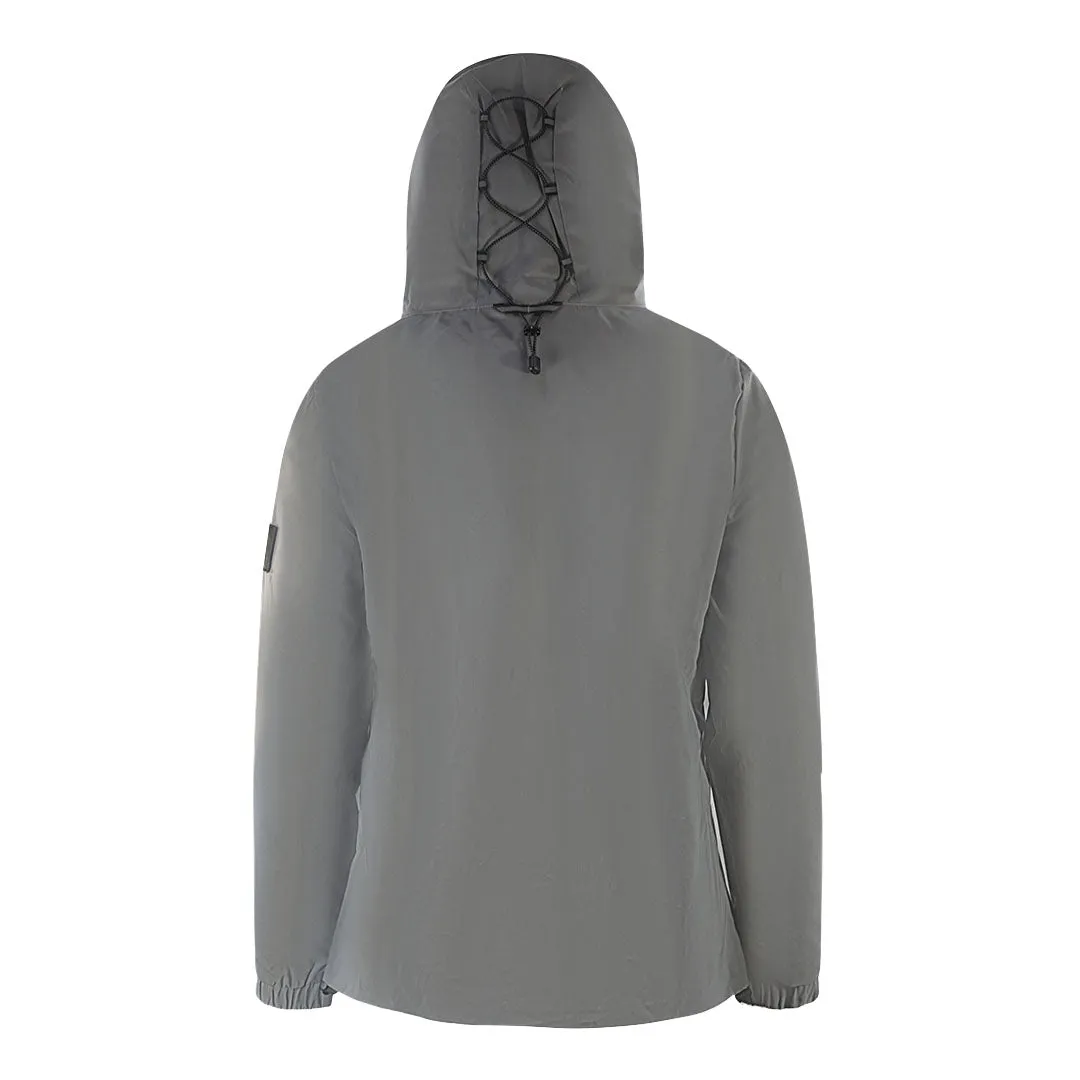 Lyle & Scott Lightweight Reflective Grey Hooded Jacket