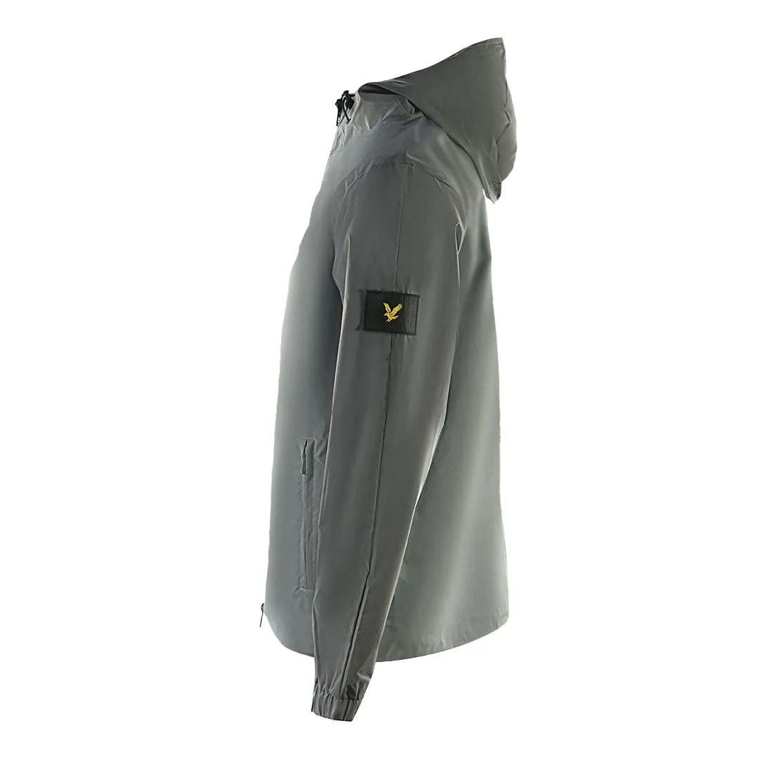 Lyle & Scott Lightweight Reflective Grey Hooded Jacket