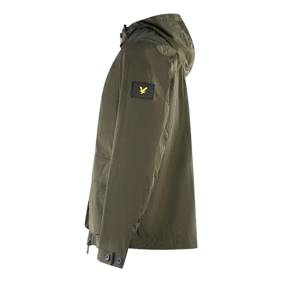 Lyle & Scott Plain Hooded Green Jacket