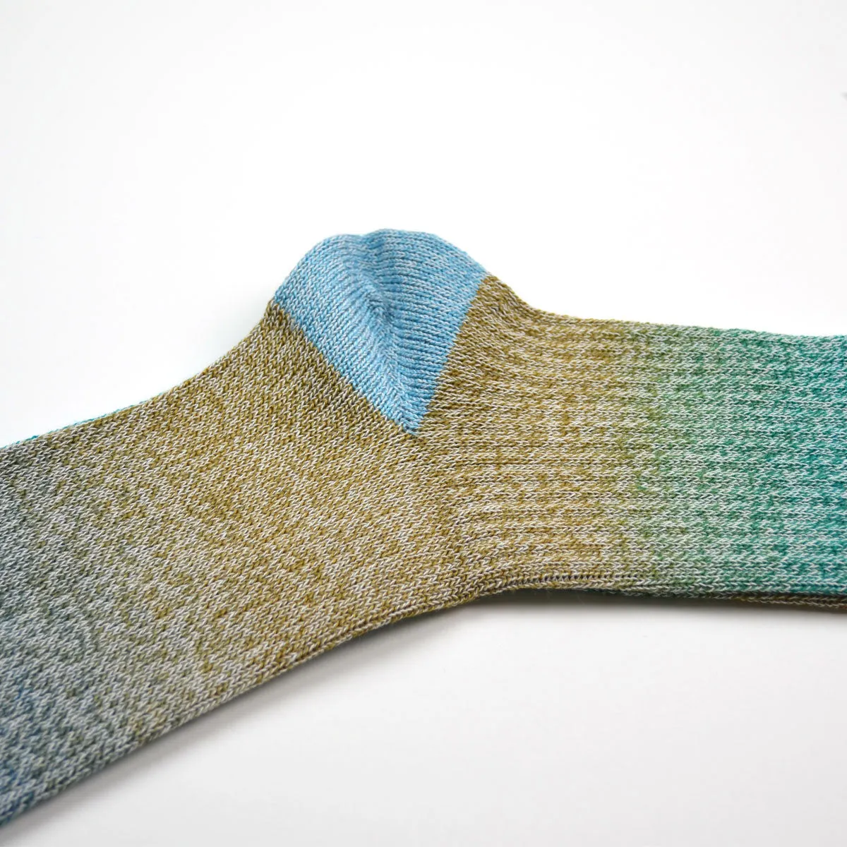 Marcomonde - Indigo Dyed Socks - Blue / Ivory