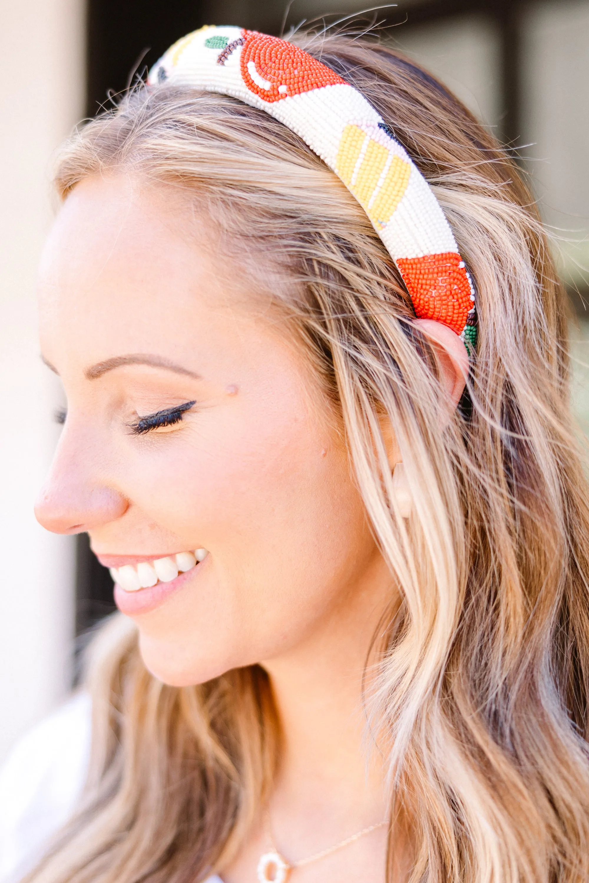 Meet Me At The Schoolhouse Headband, Ivory