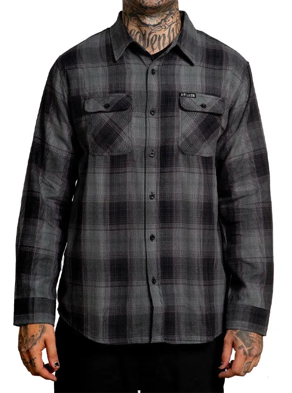 Men's Gatling Flannel (Black/Grey)