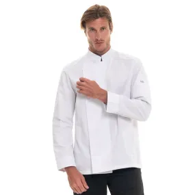 Men's  White Long Sleeve kitchen Coat ASPIN - ROBUR