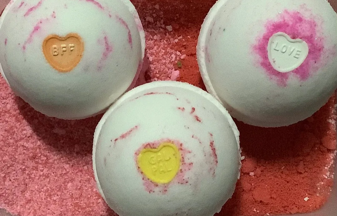 Message Heart Bath Bomb