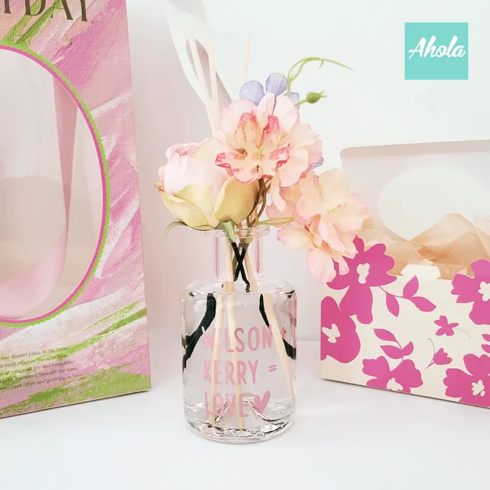 【Me+You=Love】Floral Reed Diffuser with Essential Oils 小花束香薰擴香瓶