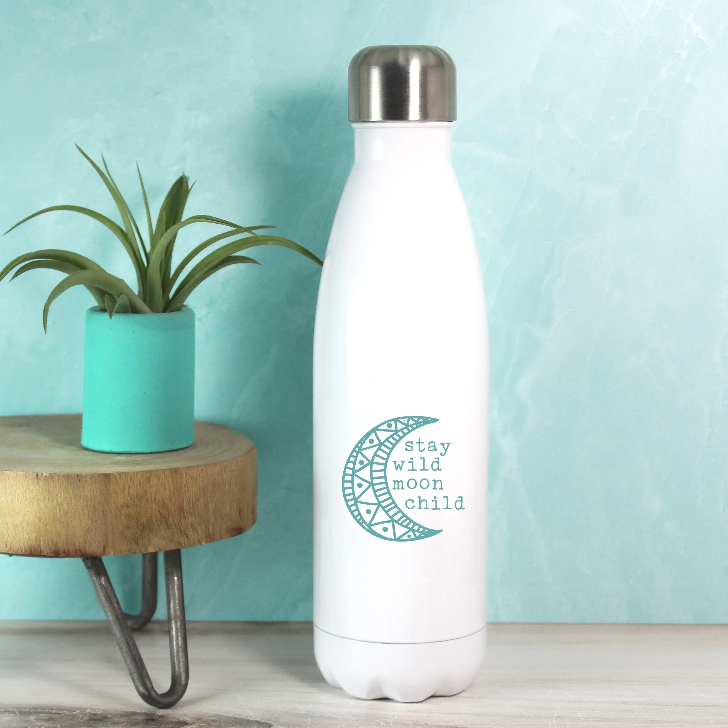 Moon Child Water Bottle - Teal