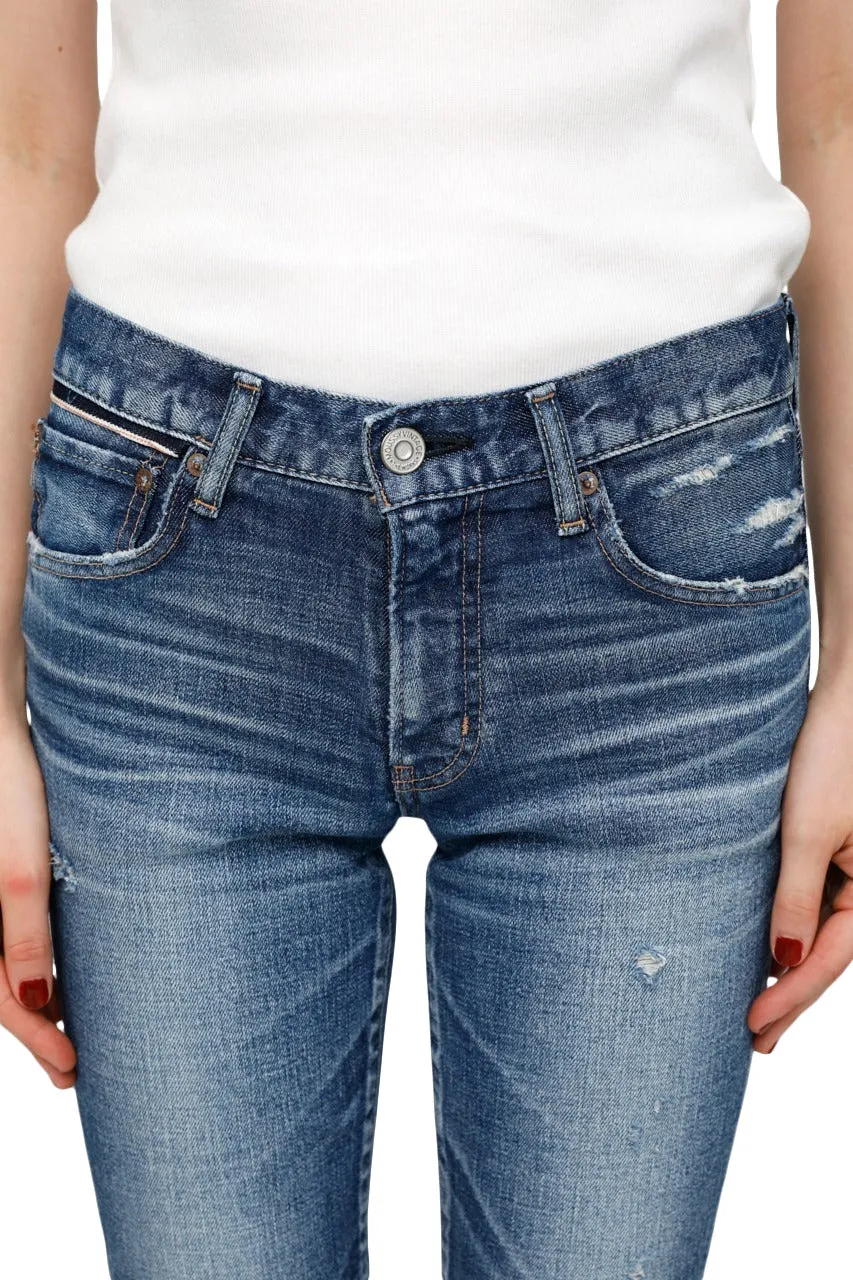 Moussy Denim Ingraham Skinny Jeans in Dark Blue