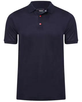 Navy Snap Polo