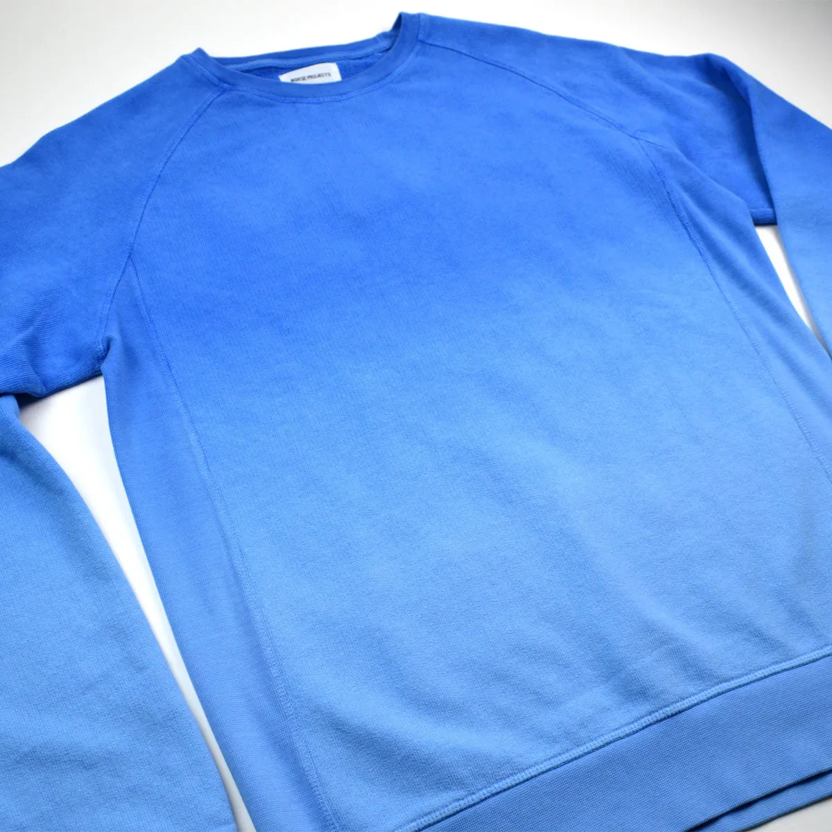 Norse Projects - Vorm Brushed Indigo Sweatshirt - California Blue