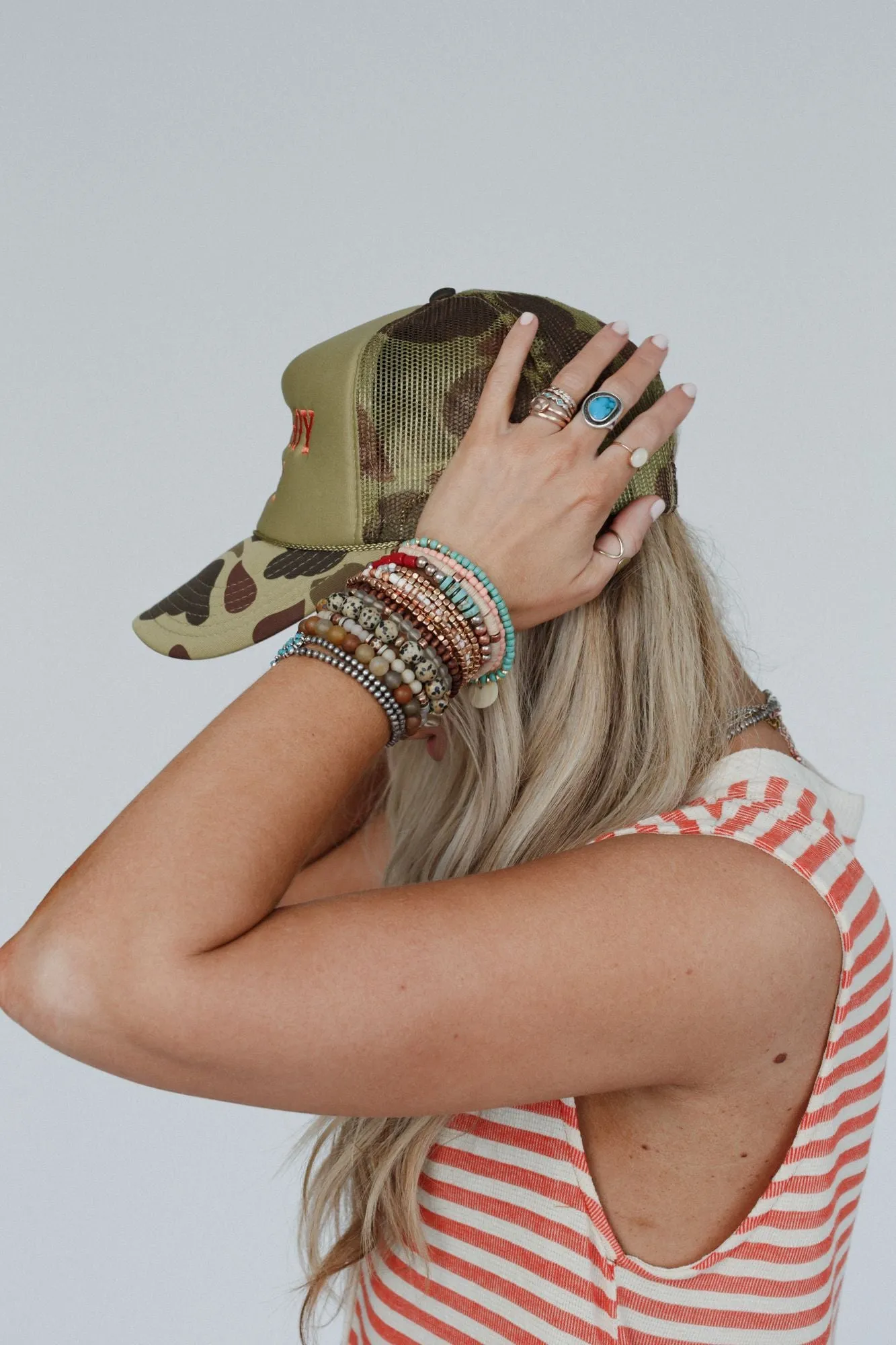 Not Your Cowboy Trucker Hat - Olive Camo