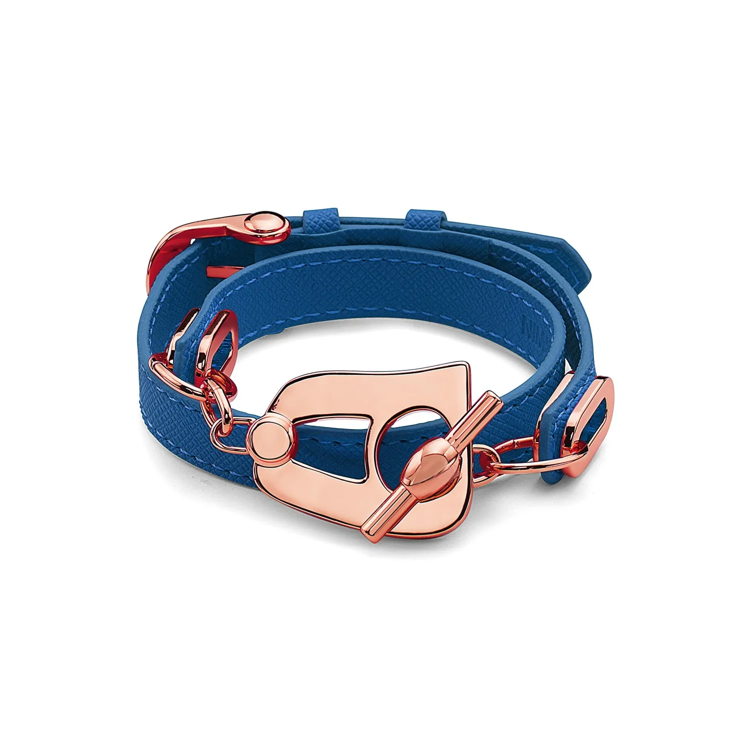 Paris Bracelet - Rose Gold/Light Blue