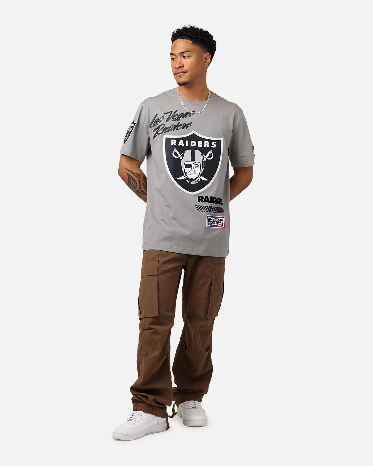 Pro Standard Las Vegas Raiders Fast Lane SJ T-Shirt Grey