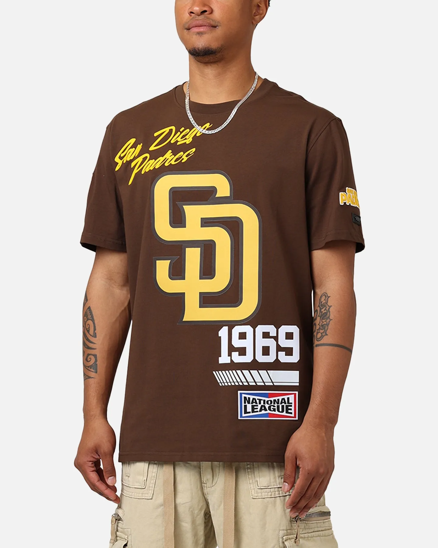 Pro Standard San Diego Padres Fast Lane SJ T-Shirt Brown