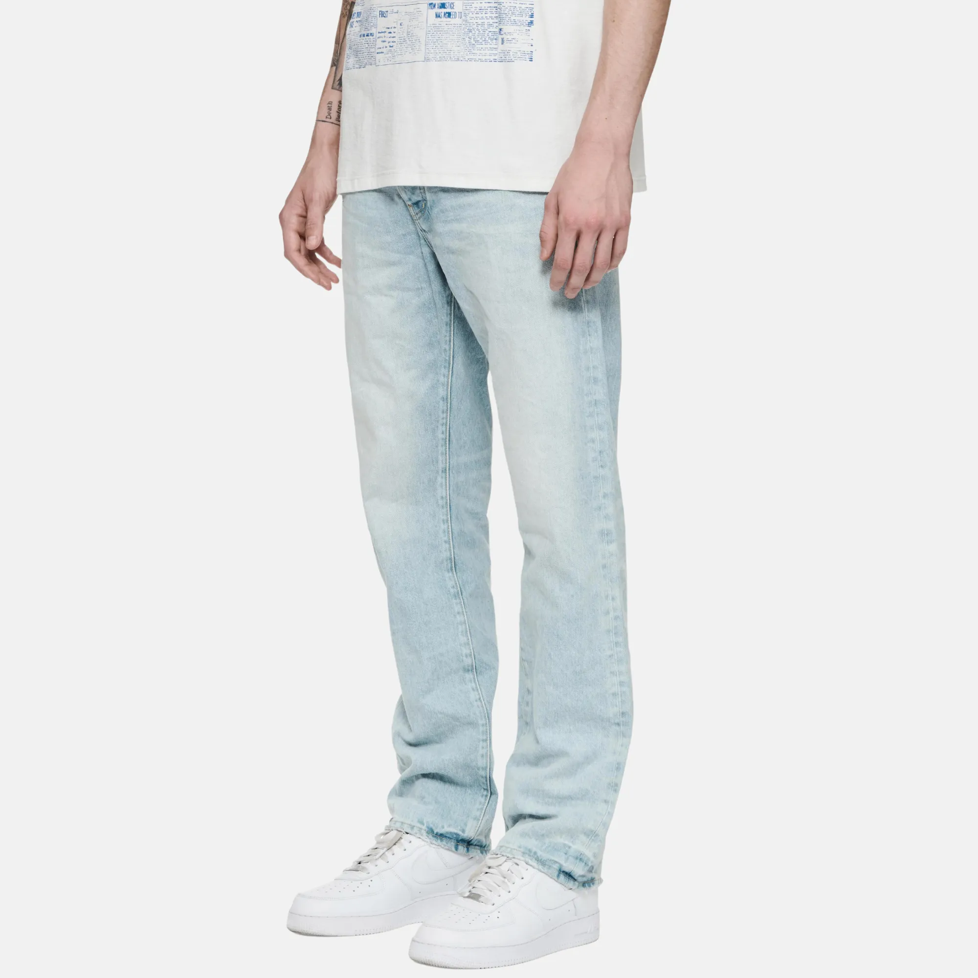 Purple Brand Sun Faded Icy Light Indigo Jeans