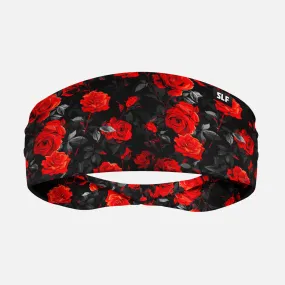 Red Roses Pattern Headband