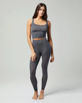 Rib Snap Front Legging