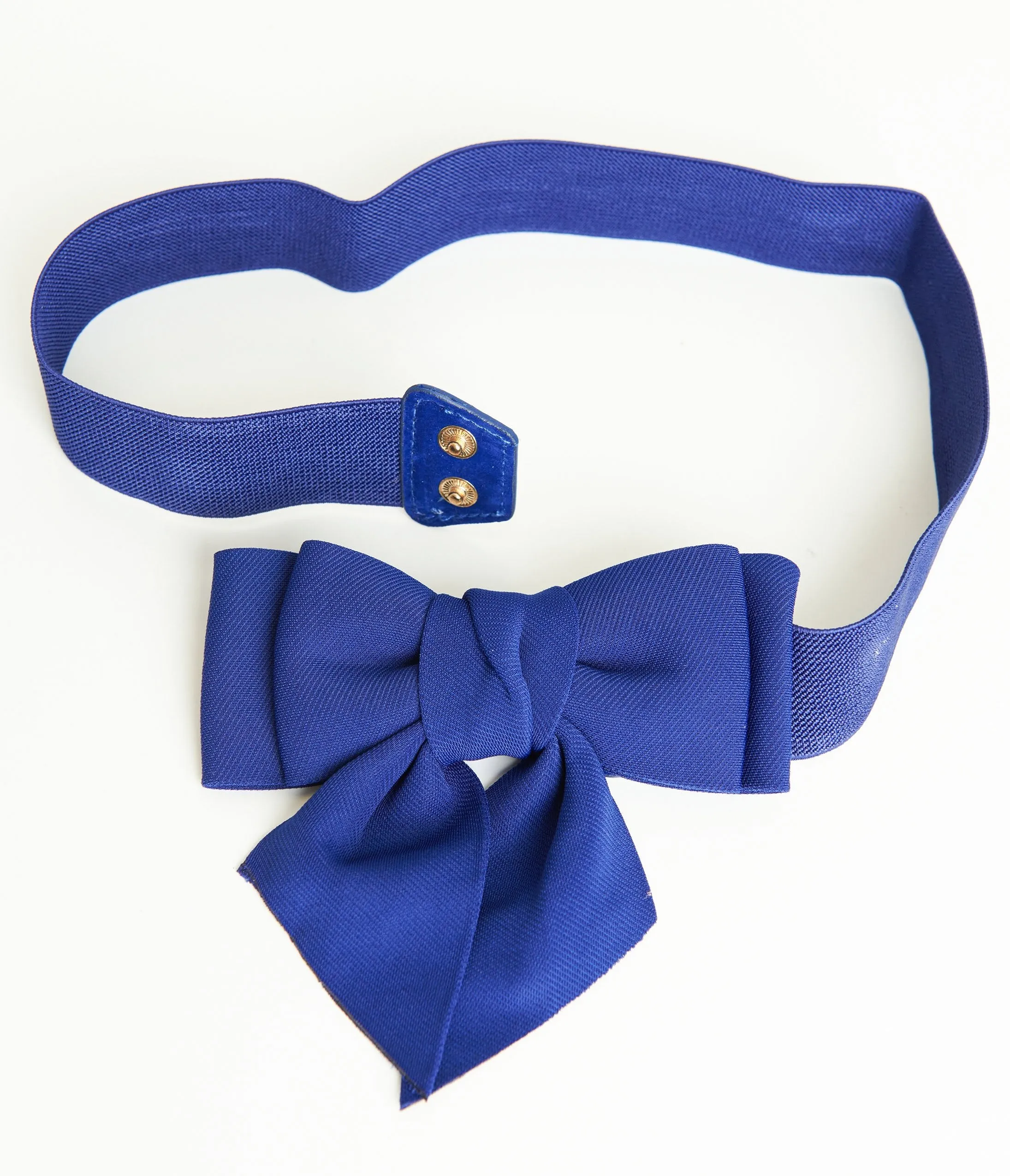 Royal Blue Elastic Bow Belt