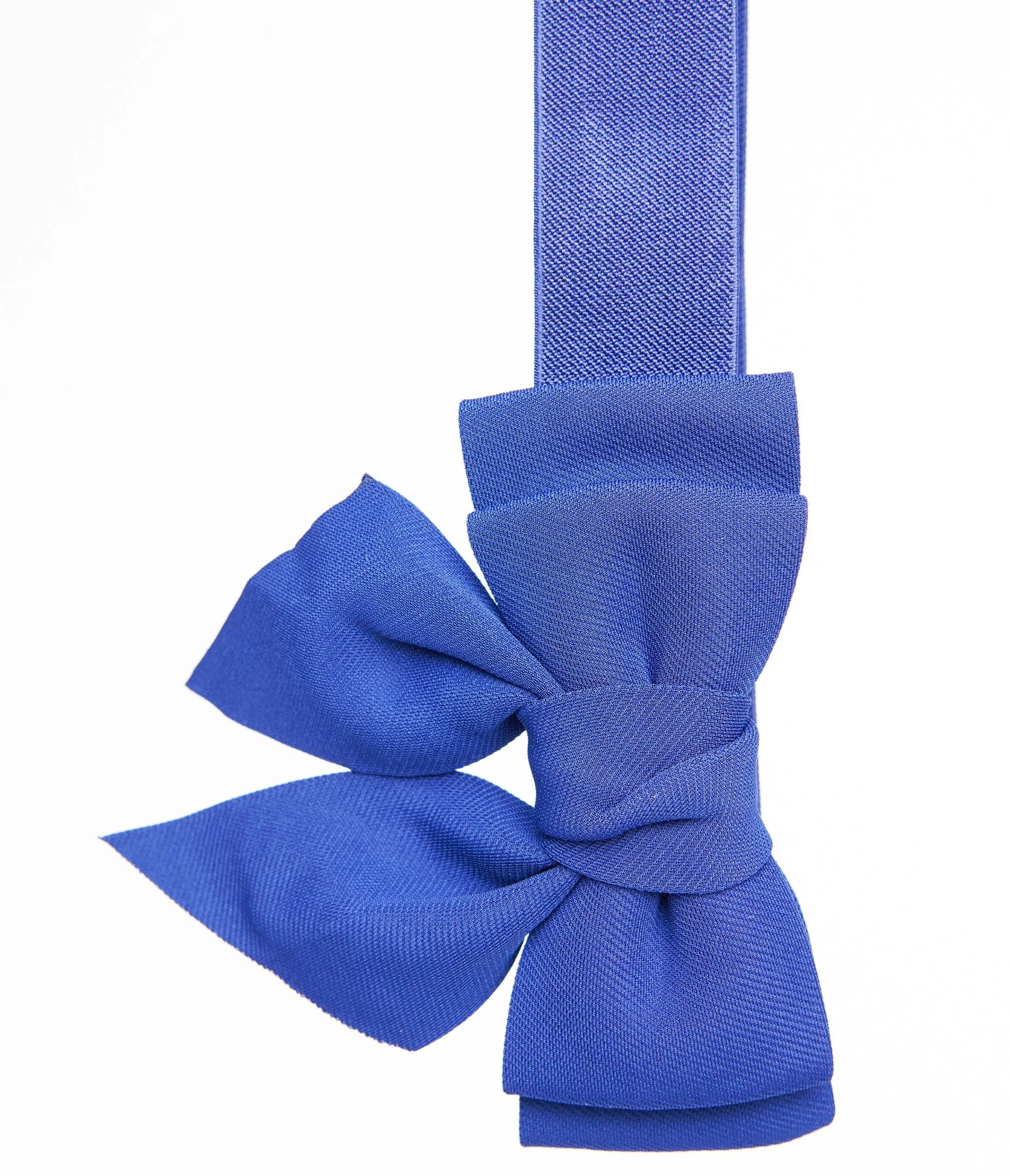 Royal Blue Elastic Bow Belt