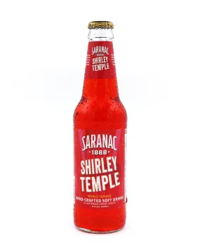 Saranac Shirley Temple Soda, 12oz Glass Bottle