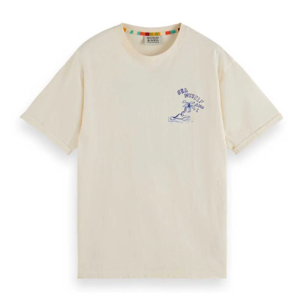 Scotch & Soda  |Crew Neck Unisex Plain Cotton Short Sleeves Logo Surf Style