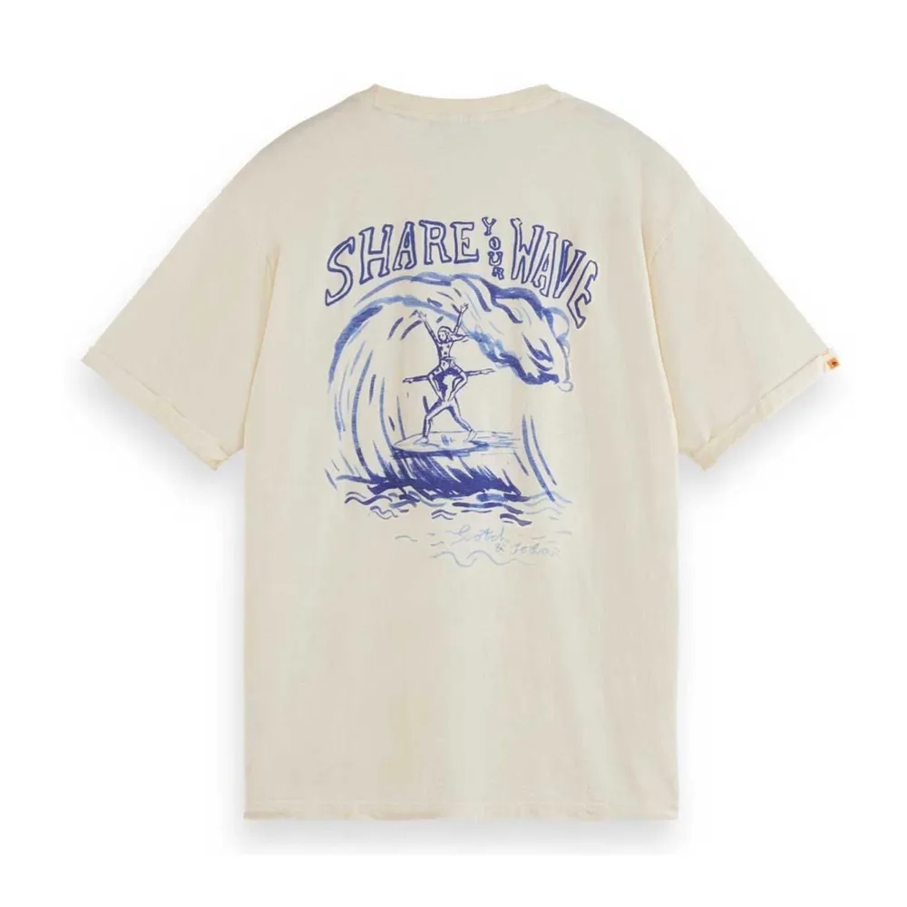 Scotch & Soda  |Crew Neck Unisex Plain Cotton Short Sleeves Logo Surf Style