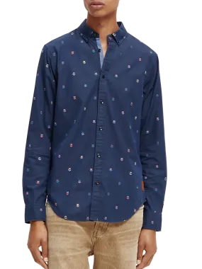 Scotch & Soda - Fil-Coupe Jacquard Shirt - Tulips