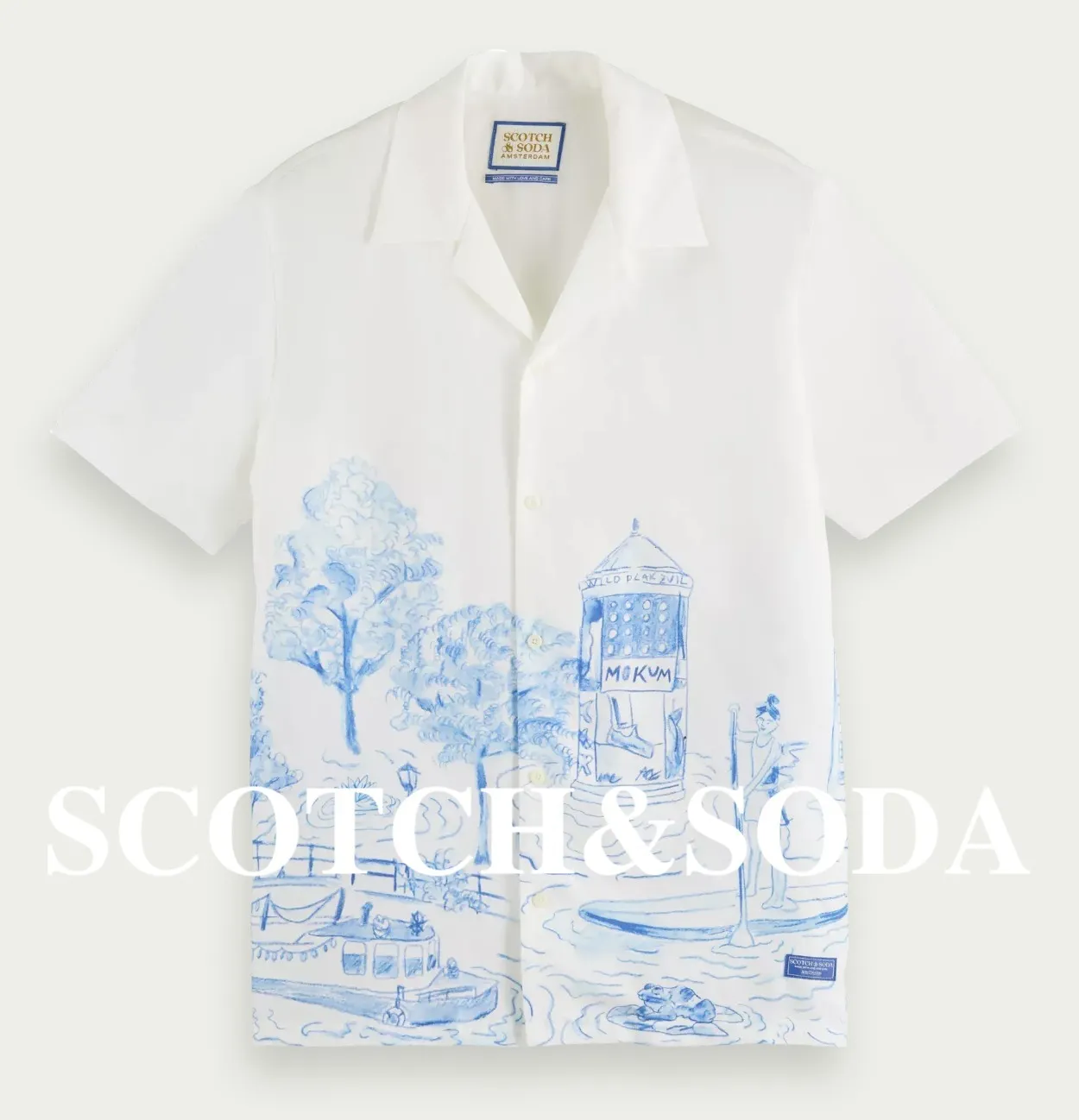 Scotch & Soda  |Short Sleeves Surf Style Shirts