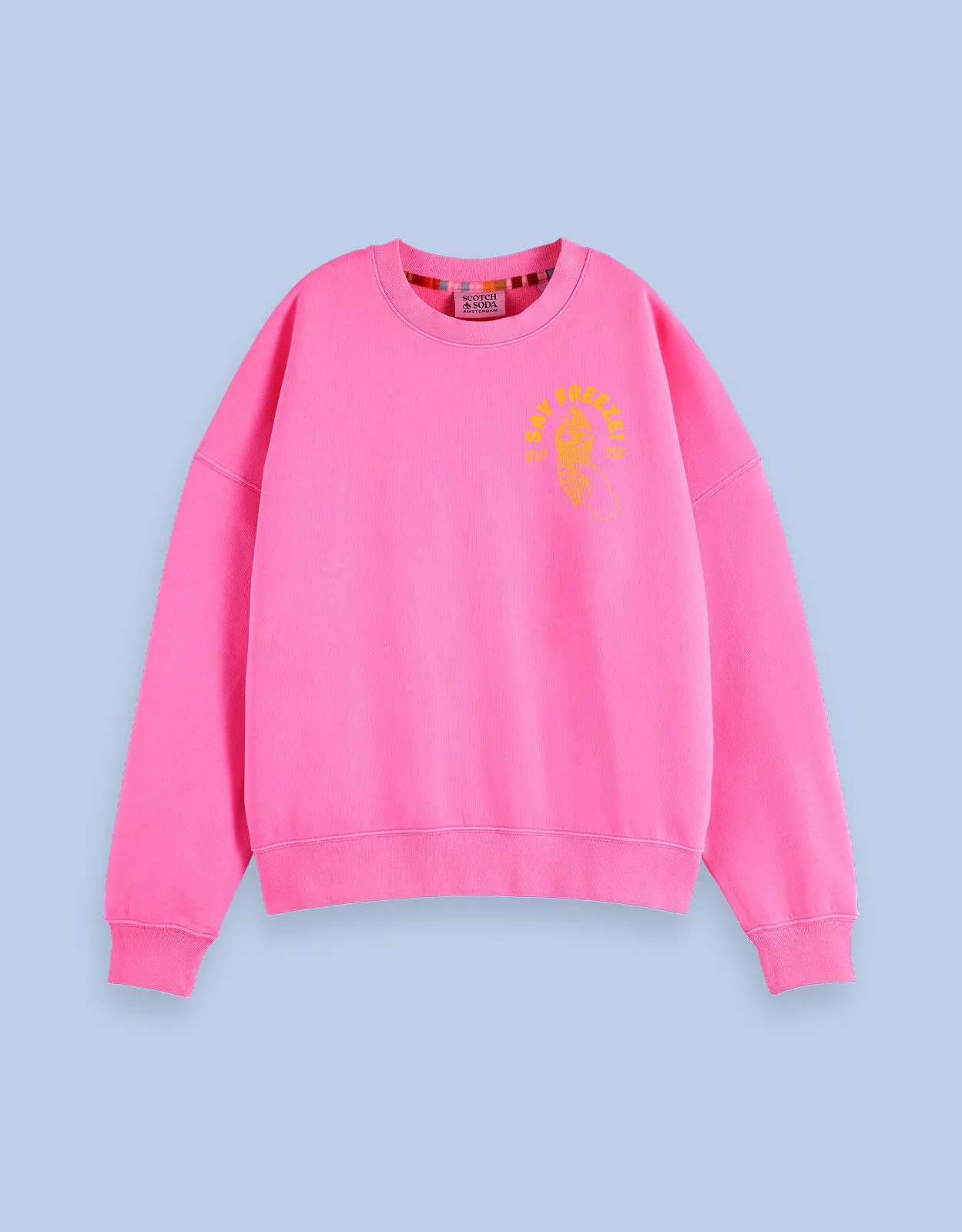 Scotch and Soda Say Freeze Sweatshirt Pink