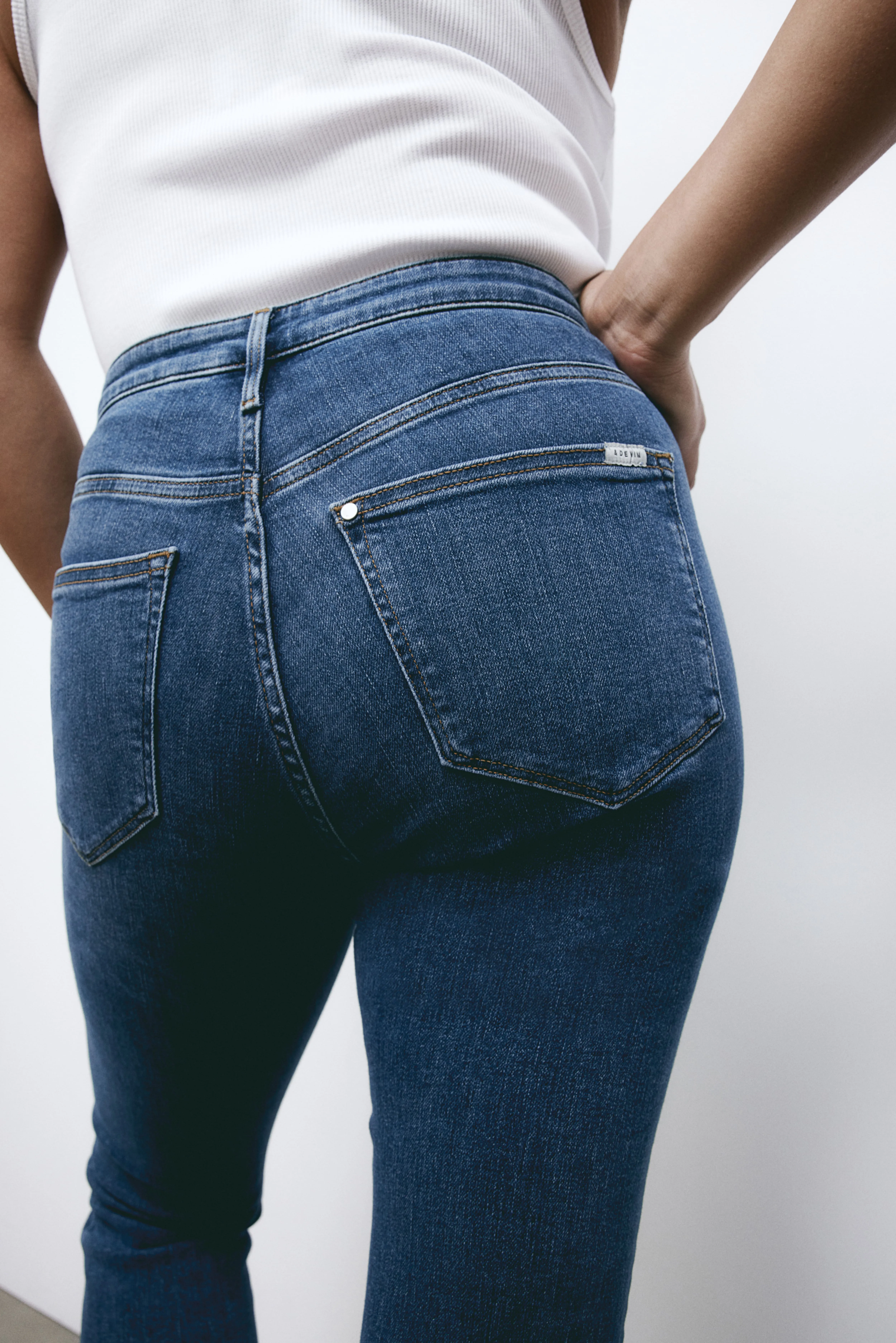 Shaping Skinny High Jeans - High waist - Long - Dark denim blue - Ladies | H&M GB