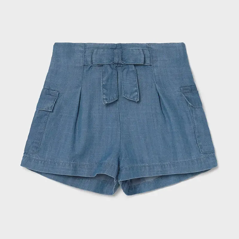 Short Oant for Baby Girl Indigo