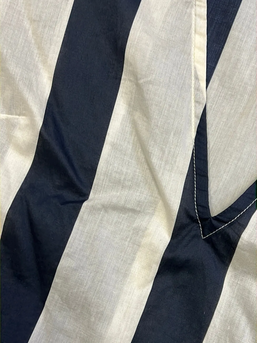 Size XS - Jac + Jack Navy and White Stripe Top