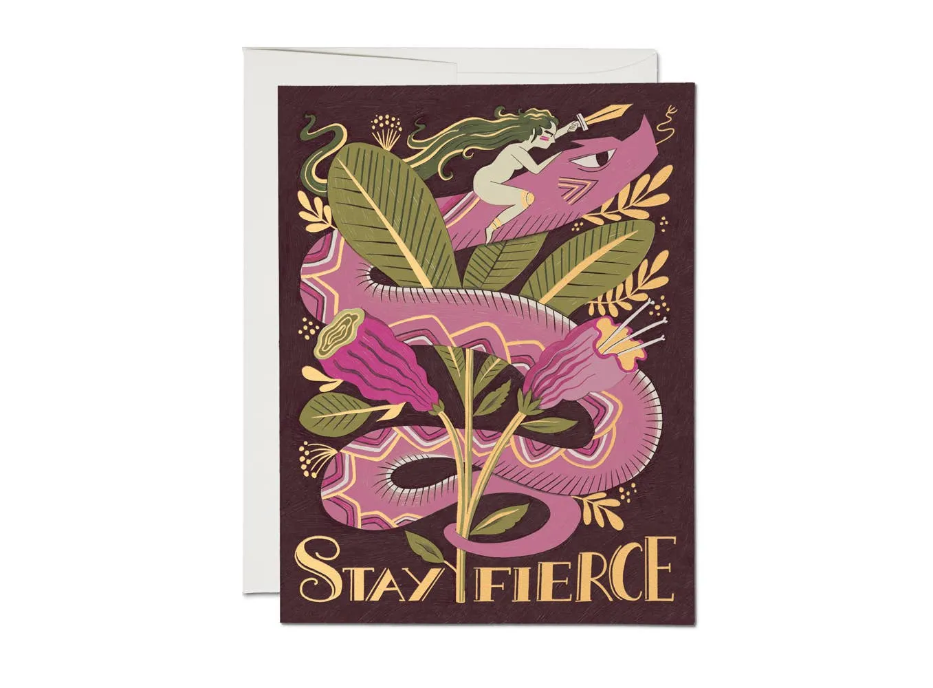 Stay Fierce Snake Card