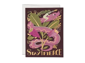 Stay Fierce Snake Card