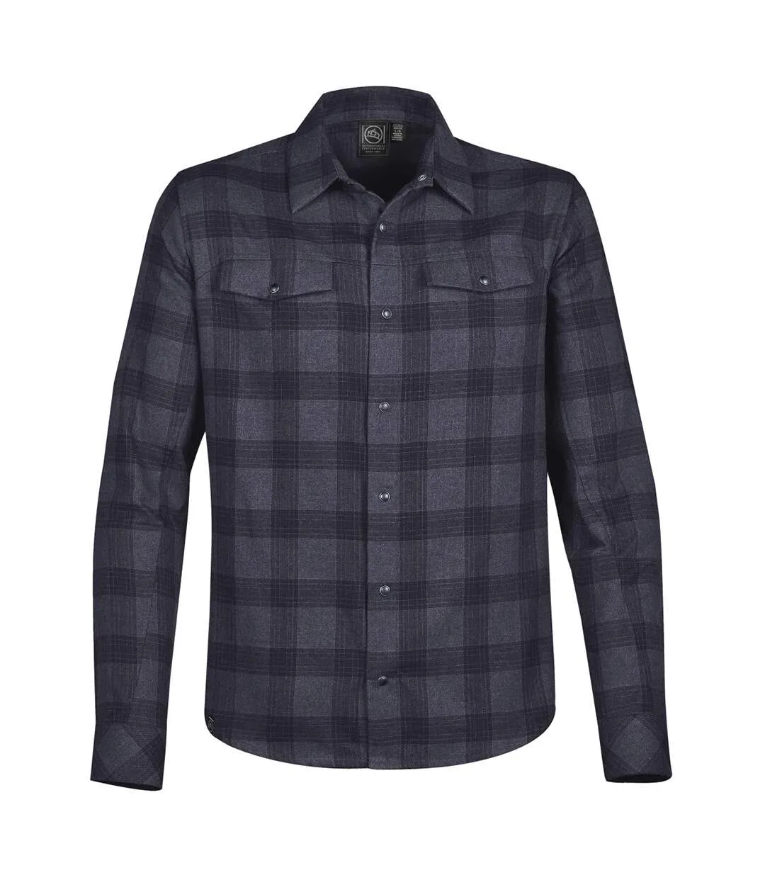 Stormtech Mens Logan Snap Front Shirt (Navy Plaid) - UTBC3888