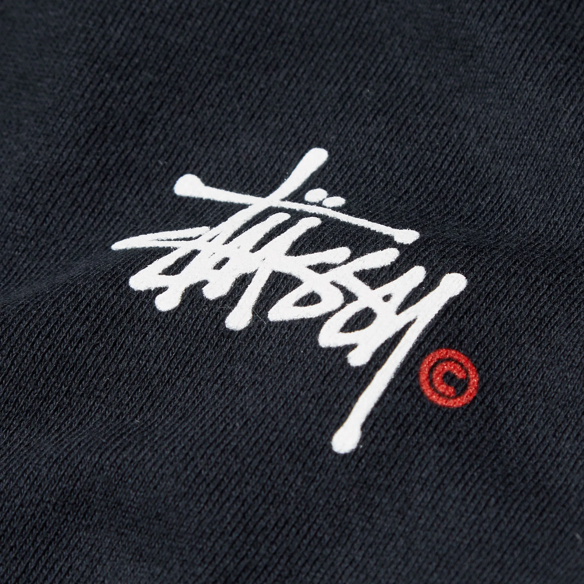 Stussy Basic Logo Zip HoodyNavy, White & Red