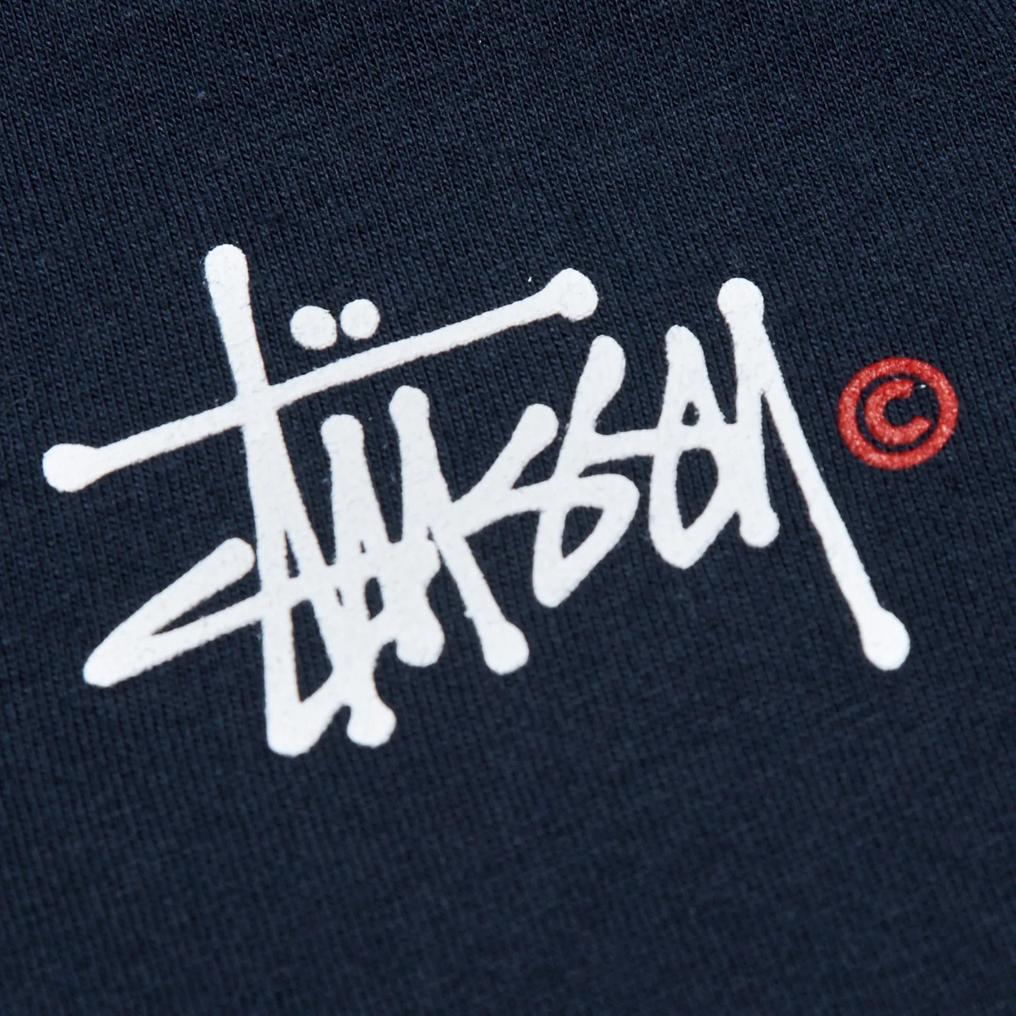 Stussy Long Sleeve Basic Logo TeeNavy, White & Red