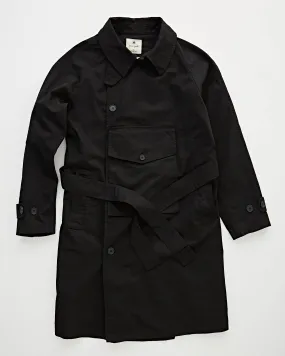 TAKIBI Chino Trench Coat Black