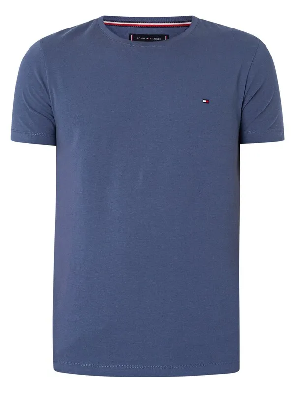 Tommy Hilfiger Stretch Slim Fit T-Shirt - Faded Indigo