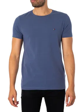 Tommy Hilfiger Stretch Slim Fit T-Shirt - Faded Indigo